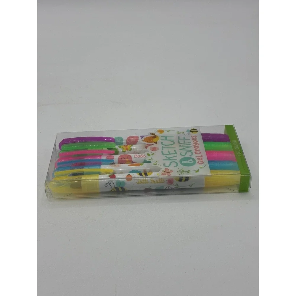 Scentco Sketch & Sniff Gel Crayons 5 Pack Scented Washable Non-Toxic Art Supply